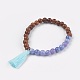 Natural Quartz(Dyed) Stretch Bracelets(BJEW-JB03952-06)-1