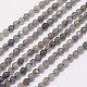 Faceted Round Natural Labradorite Bead Strands(G-I156-03-4mm)-1