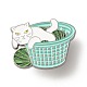 Katze mit Wassermelonen-Emailnadel(JEWB-C012-06B)-1