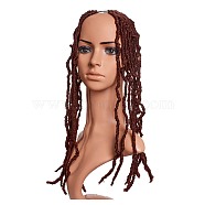 Bomb Twist Crochet Hair, Spring Twist Hair Prelooped Crochet Braids, Low Temperature Heat Resistant Fiber, Synthetic Twisted Hair Dreadlocks, Long & Curly Hair, Dark Brown, 18 inch(45.7cm), 21strands/pc(OHAR-G005-05C)