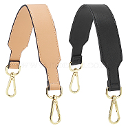 WADORN 2Pcs 2 Colors PU Leather Bag Straps, with Alloy Swivel Clasps, Mixed Color, 41x3.55x0.35cm, 1pc/color(FIND-WR0009-95)