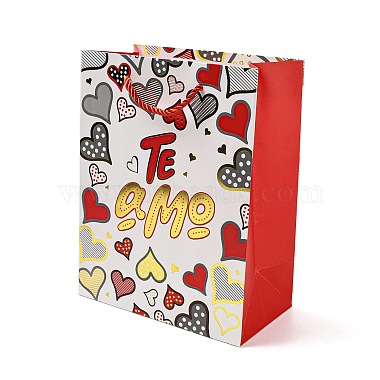 4 couleurs sacs cadeaux en papier amour Saint Valentin(CARB-D014-01E)-2