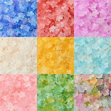 93g embouts de perles en acrylique d&eacute;poli(FACR-YW0001-10I)-2
