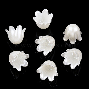 White Flower ABS Plastic Beads