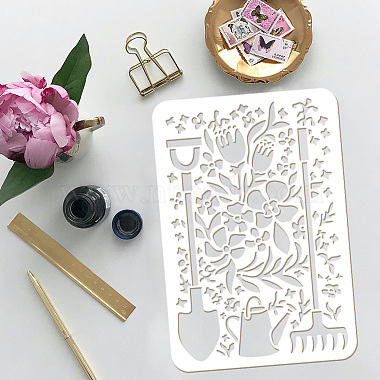 Plastic Drawing Painting Stencils Templates(DIY-WH0396-651)-3