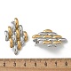 304 Stainless Steel Two Tone Stud Earrings for Women(STAS-Z117-03GP)-5