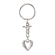 Valentine's Day Heart Alloy Pendant Keychain(KEYC-JKC00625-03)-1