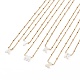 Natural Shell Initial Pendant Necklaces(NJEW-JN03298)-1