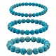 Ensemble de bracelets extensibles en perles rondes en jaspe impérial synthétique de taille 3 pièces 3(BJEW-SW00064-31)-1