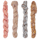 4 Rolls 4 Colors Gradient Mohair Yarn, DIY Handmade Thread Sewing, Art Craft Tools, Mixed Color, 1mm, 1 roll/color(OCOR-CY0004-09A)