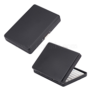 Aluminium Alloy Cigarette Case Boxes, Double Sided Spring Clip Open Pocket for 18 Cigarettes, Rectangle, Electrophoresis Black, 105x75x18mm(AJEW-WH0307-08)