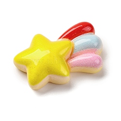 Resin Cabochons, Star, 16x24x7.5mm(CRES-Z010-03D)