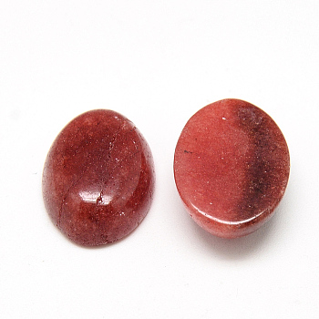Dyed Natural White Jade Cabochons, Oval, 18x13x6mm