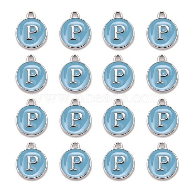 Emaille Charms aus platinierter Legierung(ENAM-S118-04P-P)-2