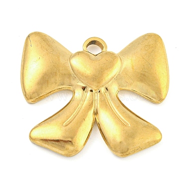 Golden Bowknot 304 Stainless Steel Pendants