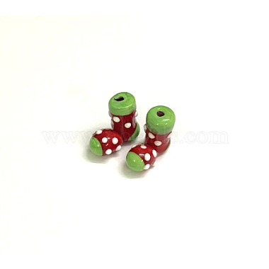 19mm Red Clothes Lampwork Beads
