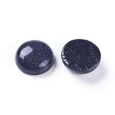 Synthetic Blue Goldstone Cabochons(G-L510-01A)-2