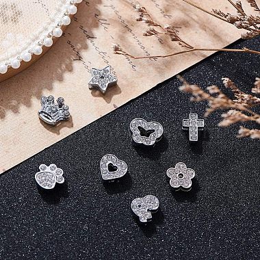 26Pcs 26 Style Alloy Rhinestone Slide Charms(FIND-NB0001-64)-4