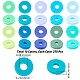 SUNNYCLUE 2700Pcs 10 Colors Flat Round Handmade Polymer Clay Beads(CLAY-SC0001-33C)-2