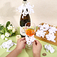 16Pcs Flower Polyester Ornament(DIY-HY0003-34D)-3