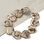 Natural Feldspar Beads Strands, Faceted, Heart, 14.5~15x15~15.5x5.5~6mm, Hole: 1mm, about 10pcs/strand, 5.51~5.71''(14~14.5cm)(G-A309-A02-01)
