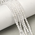 Natural Rainbow Moonstone Beads Strands, Round, Faceted, 2~2.5mm, Hole: 0.5mm, about 83~90pcs/strand, 7.68''(19.5cm)(G-B168-A11-2mm)