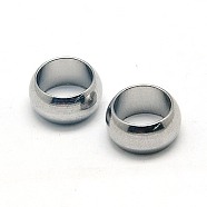 Stainless Steel Color, 10x5mm(STAS-E036-17)