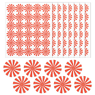 Customized Round Dot PVC Decorative Stickers, Waterproof Self-Adhesive Decals for Daily Plan, DIY Scrapbooking, Vortex Pattern, 100x85mm, Sticker: 12.5x12.5mm(DIY-WH0423-007)
