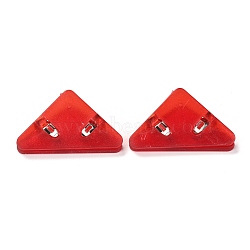 Triangle Shaped Plastic Clips, for Office School Supplies, Red, 31x52x19mm(AJEW-F054-02H)