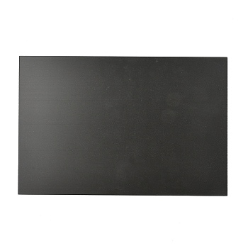 Foamed PVC Mould Plates, Rectangle, Sand Table Model Material Supplies, Black, 200x300x3mm