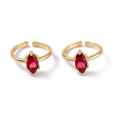 Red Brass+Cubic Zirconia Finger Rings