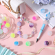 36Pcs 6 Colors Frosted Acrylic Beads(MACR-SC0001-14)-4