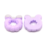 Opaque Resin Cabochons, Hair Band, Lilac, 18.5x20x8mm(RESI-WH0015-24C)