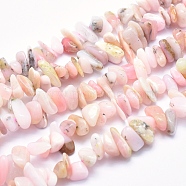 Natural Pink Opal Beads Strands, Chips, 4~16x4~8mm, Hole: 0.8mm, 15.7 inch(G-K256-29A)
