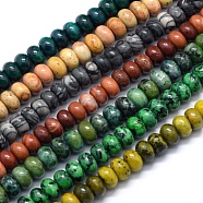 Natural & Synthetic Gemstone Beads Strands, Rondelle, 6x4mm, Hole: 1mm, about 96pcs/strand, 15.94 inch(40.5cm)(G-E507-M-6mm)