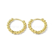 Real 18K Gold Plated 316 Stainless Steel Hoop Earrings, Ring, 19x2.5mm(EJEW-L267-005G-06)