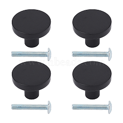Zinc Alloy Drawer Knobs, for Home, Cabinet, Cupboard and Dresser, Black, 25x18.5mm, Hole: 3.5mm(FIND-WH0067-71C)
