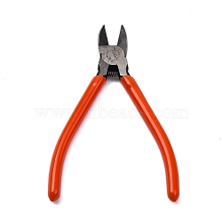 65# Steel Jewelry Pliers, Side Cutting Pliers, Side Cutter, Orange Red, 16x4.95x1.1cm(PT-C002-06)