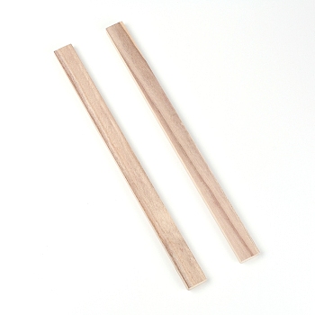 (Clearance Sale)Paulownia Wooden Sticks, Rectangle, BurlyWood, 430x30x12mm