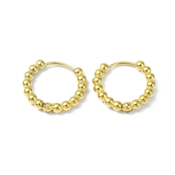 Real 18K Gold Plated 316 Stainless Steel Hoop Earrings, Ring, 19x2.5mm
