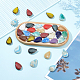 Pandahall Elite 2 Taschen Teardrop Porzellan Cabochons(DIY-PH0005-43)-2