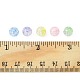 100Pcs 5 Colors Transparent Crackle Acrylic Beads(CACR-FS0001-02)-6
