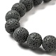 Brins de perles de pierre de lave naturelle(G-L435-03-8mm-22)-3