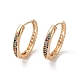 Brass Micro Pave Colorful Cubic Zirconia Hoop Earrings(EJEW-M238-40KCG)-1