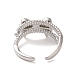 Brass Micro Pave Cubic Zirconia Open Cuff Ring(RJEW-K256-58E-P)-3