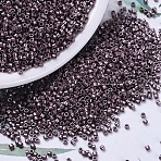 MIYUKI Delica Beads, Cylinder, Japanese Seed Beads, 11/0, (DB0462) Galvanized Dark Mauve, 1.3x1.6mm, Hole: 0.8mm, about 20000pcs/bag, 100g/bag(SEED-J020-DB0462)