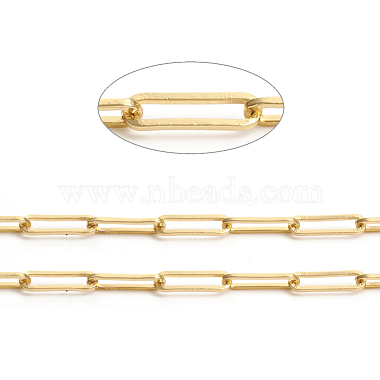 Brass Paperclip Chains(CHC-L044-01B-G)-1