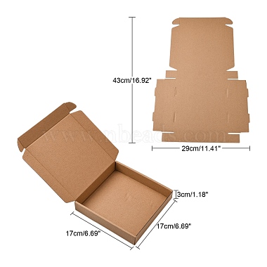 クラフト紙の折りたたみボックス(CON-F007-A10)-2