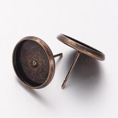 Brass Stud Earring Settings(KK-H720-AB-NR)-2