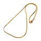 304 Stainless Steel Snake Chains Necklaces(X-NJEW-O058-25G)-2